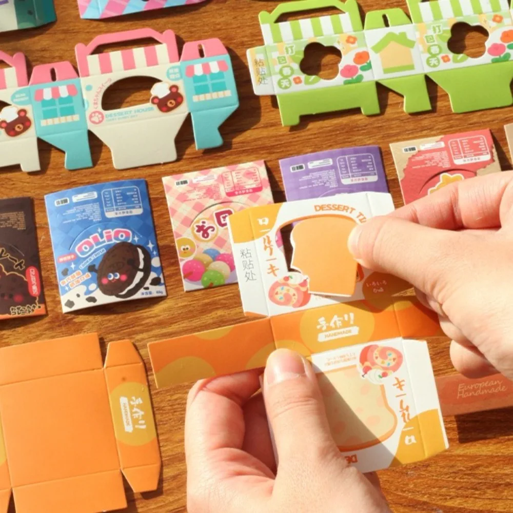 Mini snack per torte Set di giocattoli antistress fai-da-te Simpatici giocattoli fatti a mano antistress con scatola di immagazzinaggio Accessori per giocattoli per bambini Adolescenti