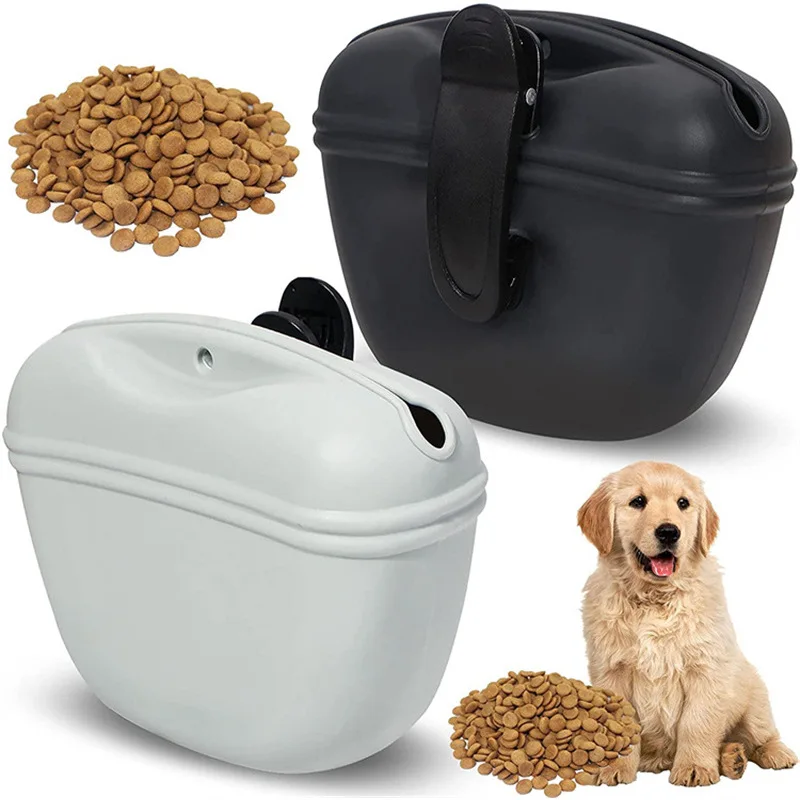 Silicone Dog Treat Bag Pet Portable Dog Training Waist Bag Outdoor Feeder Puppy Snack Pouch Food Reward Storage Bag Pet Supplies