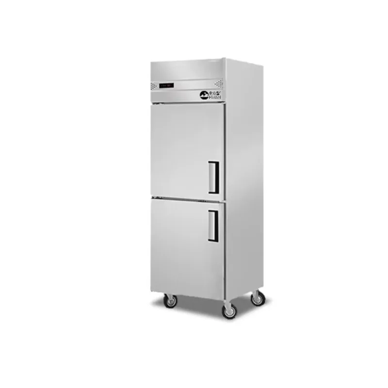 Compatible 2-Door Vertical Side-by-Side Freezer Stainless Steel Air-Cooled Kitchen Refrigerator