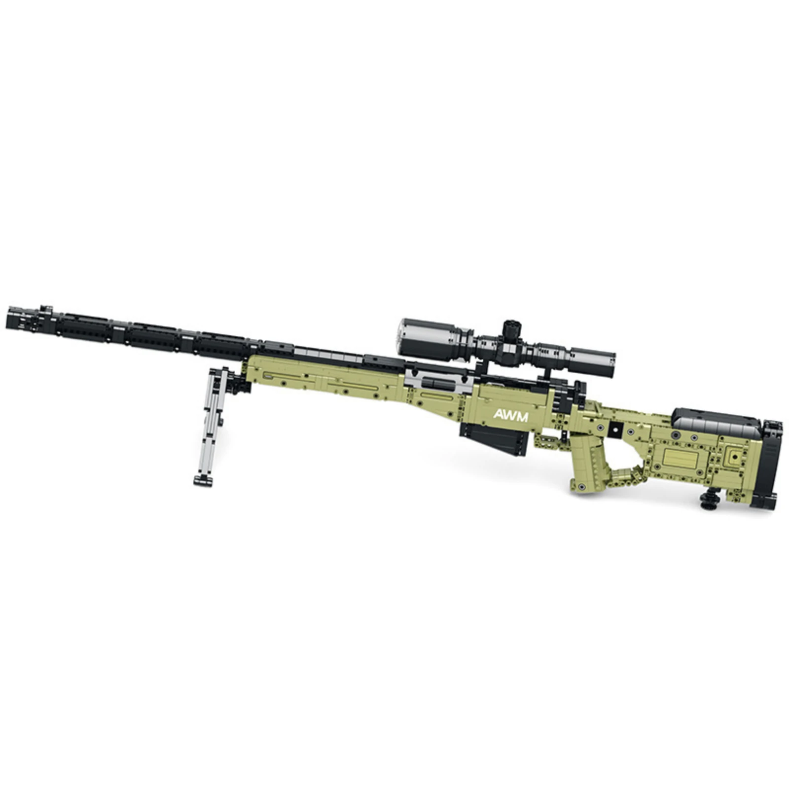 1336PCS Sniper Rifle Assault Pistol Model Building Blocks 77026 Simulation Shoot Gun Military Series Bricks Toys Holiday Gift