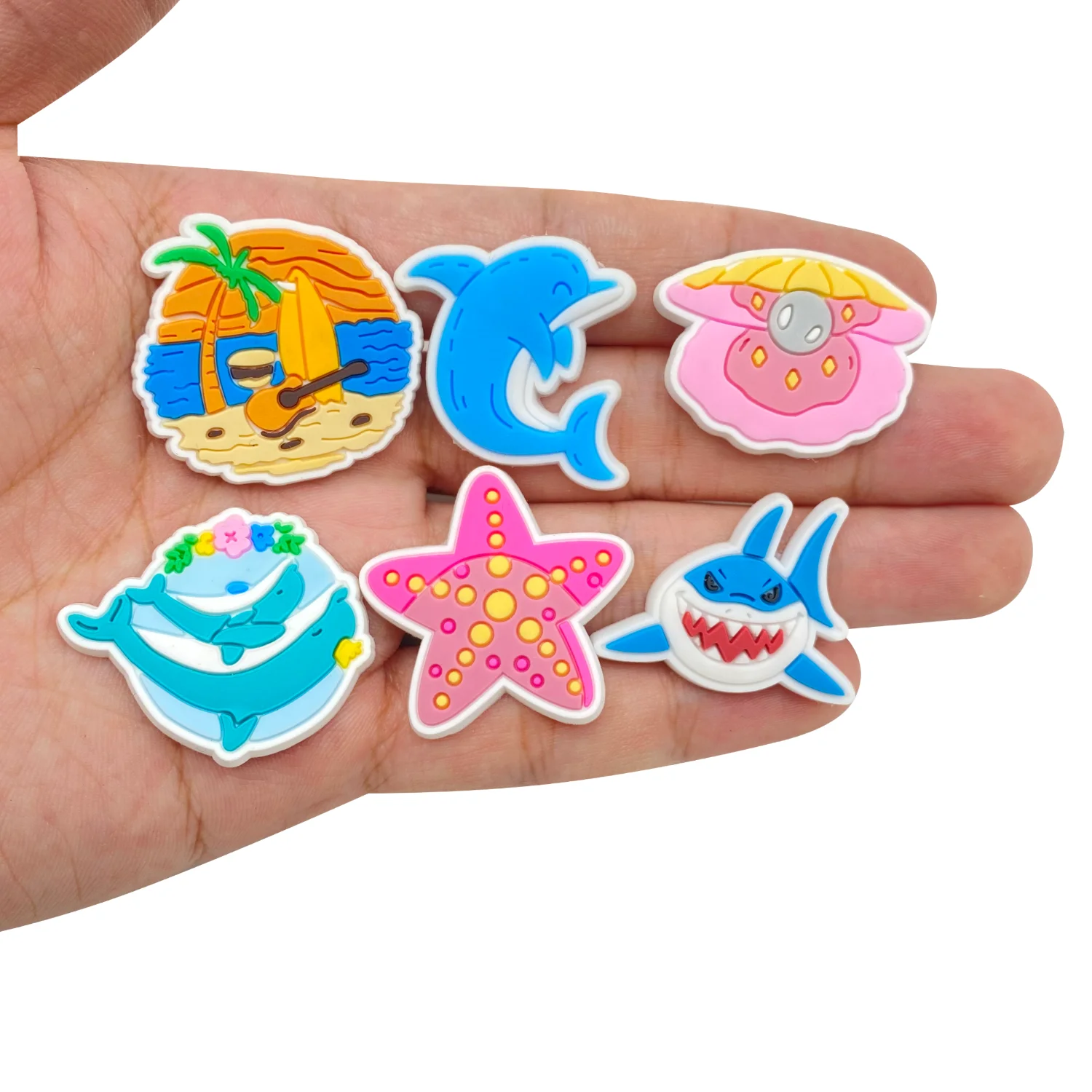 PVC 여름 해변 신발 참 핀 액세서리 손목 밴드 DIY 신발 장식, 여자 여자 파티 선물, 핫 세일