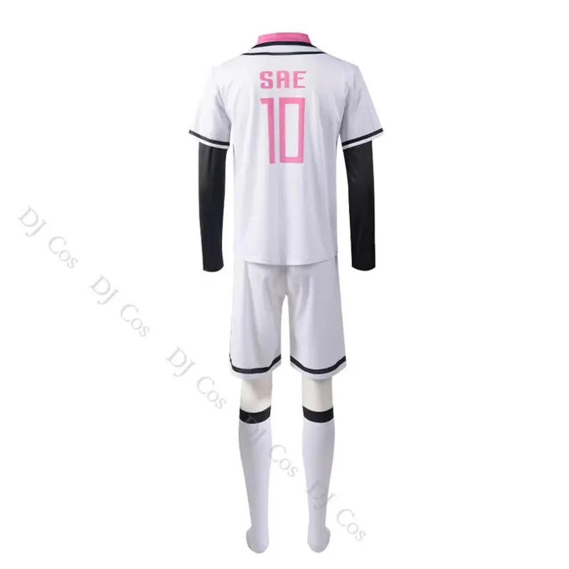 Blue Lock Sae Itoshi Cosplay Costume Anime Wig Team Royale Youth No.10 Football Jersey Uniform Japan U-20 Men Boy Role Play