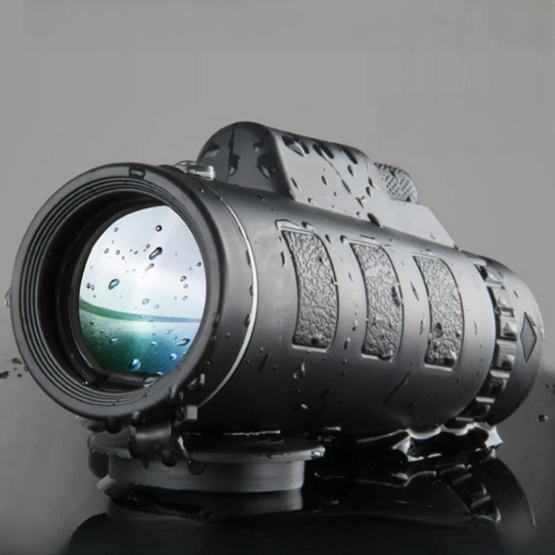 Telescopio Monocular profesional HD de 40x60, binoculares potentes de noche, impermeable, Mini Zoom de bolsillo con teléfono inteligente, caza y Camping