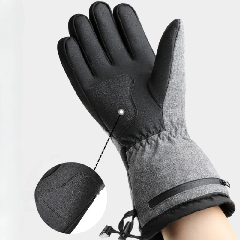 Heating Hand Warmer Electric Thermal Gloves Waterproof Snowboard Cycling Motorcycle Bicycle Ski Outdoor Winter Gloves