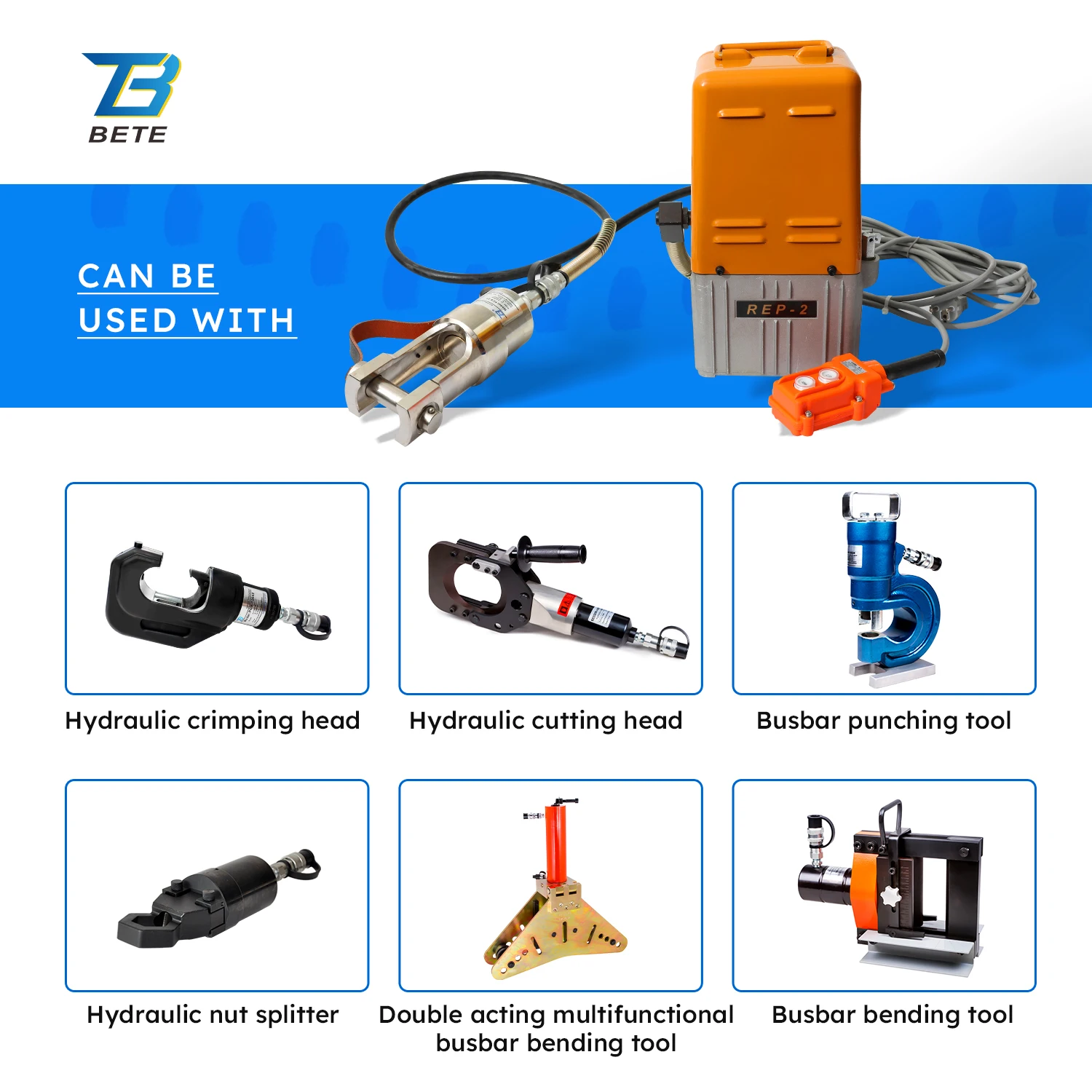 REP-2 중국 제조업체 700바 전기 파워 유압 펌프 오일 윈도우 포함