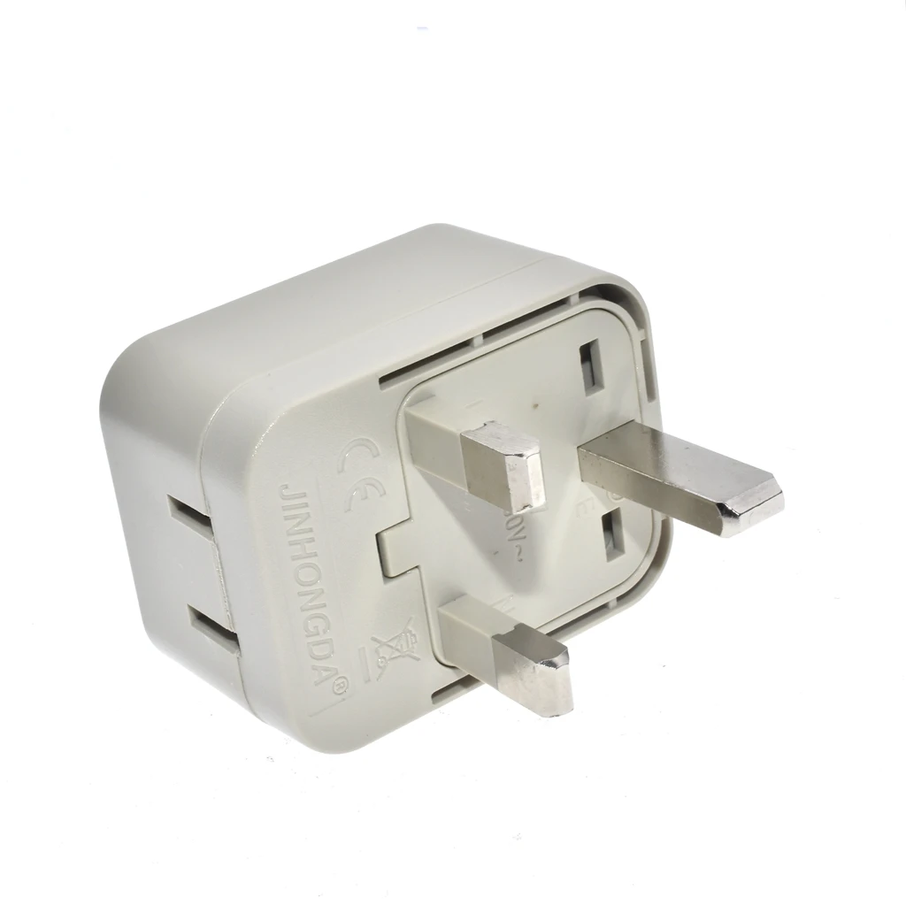 Malaysia,Ireland, Singapore Power Plug Adapter,UK Travel Adapter 2 in 1 AU Grounded Outlet Universal Socket-Type G- Hong Kong