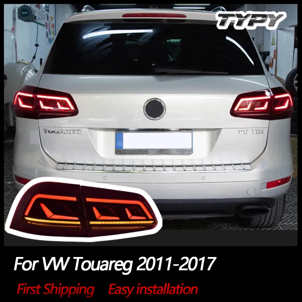

TYPY Автомобильные задние фонари для VW Touareg 2011-2017 Светодиодные автомобильные задние фонари Дневные ходовые огни Автомобильные аксессуары Plug And Play 4 шт.