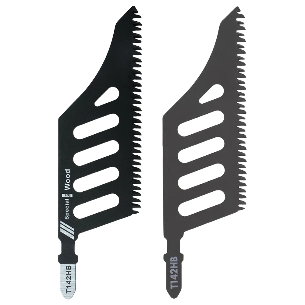 Carbon Steel Jigsaw Blade Set 5pcs T Shank Curved Scroll Saw Blades Precision Cutting Wood Power Cutting Tool Jigsaw Blade
