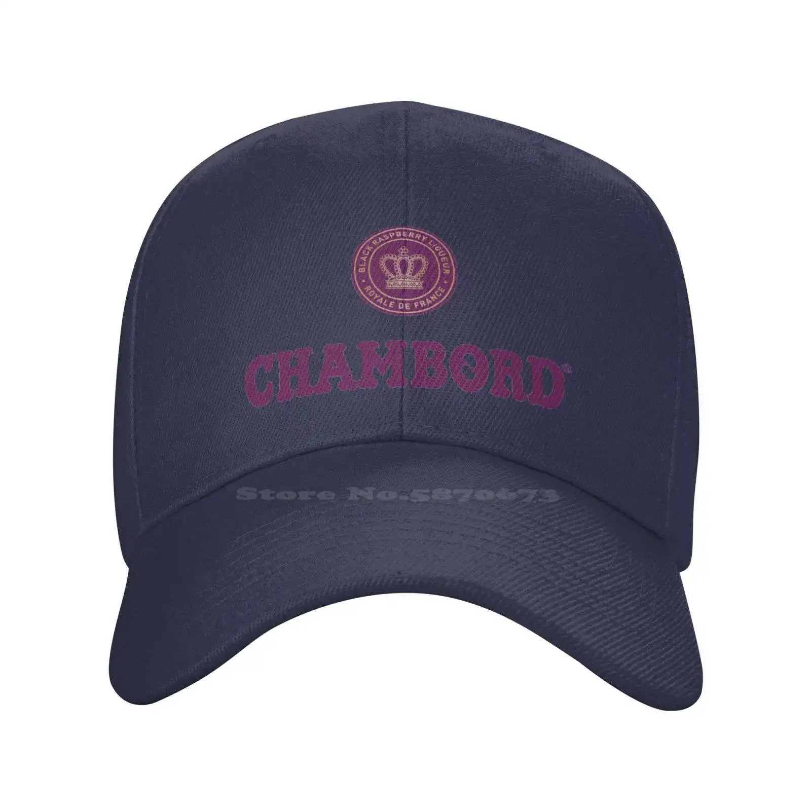 Chambord Logo Qualität Denim Cap Strick mütze Baseball mütze