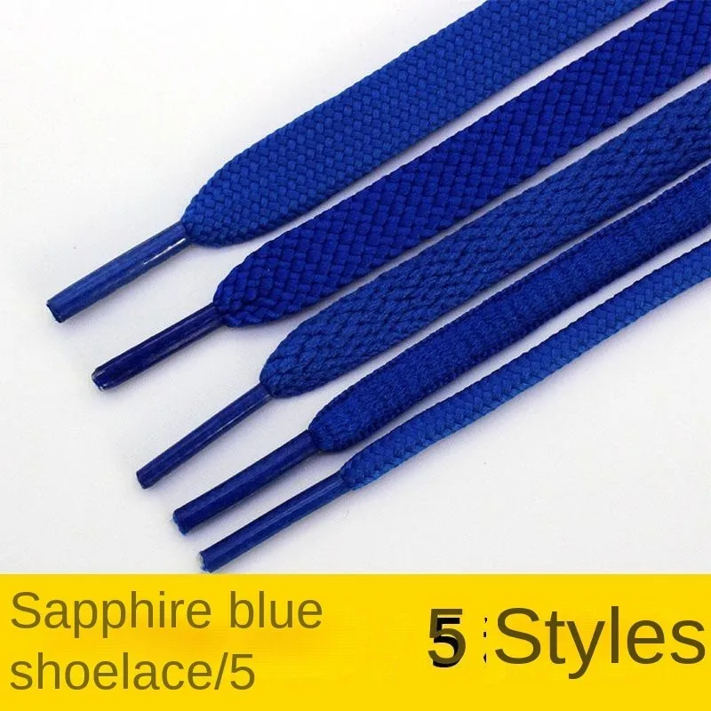 

Royal Blue Shoelace Flat Oval Board Canvas Shoes Mountaineering Basketball Leisure Sports Running Shoes Men and Women High-Low