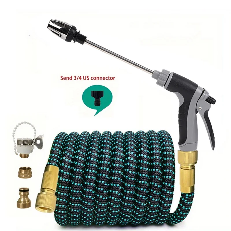 25-100FT Garden Hose Telescopic Hose Set, Extended Garden Hose 1/2 Diameter High Pressure Car Wash Pipe Irrigation Magic Irrigat