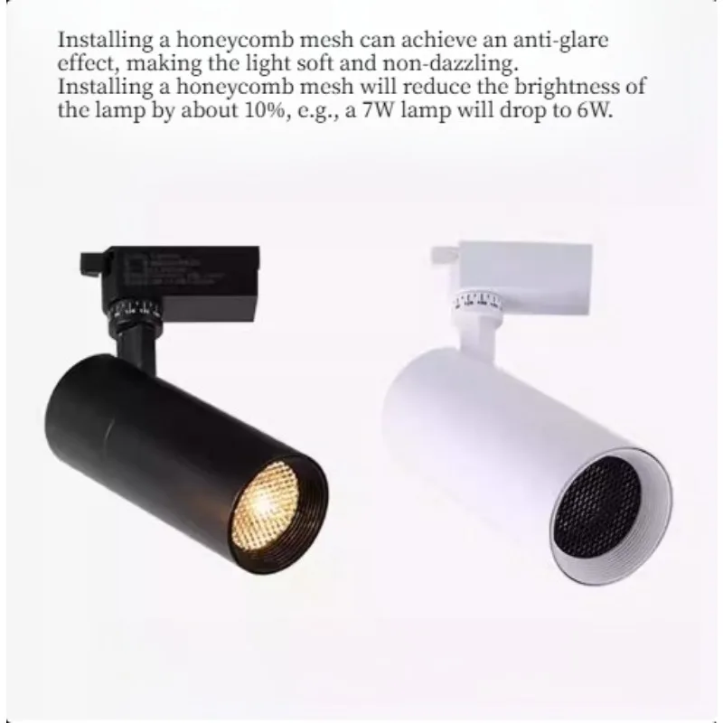 2pcs Anti-Glare Honeycomb Grid for LED Spotlights Black Light Shield Aluminum Honeycomb Core Diameter  30-240 mm