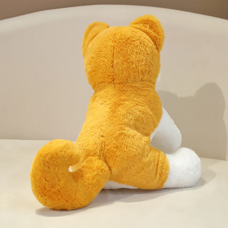 35/45cm Cartoon Akita Dog Plush Toy Stuffed Lifelike Shiba Inu Puppy Stuffed Animal Accompany Baby Sleeping Pillow Kids Gifts