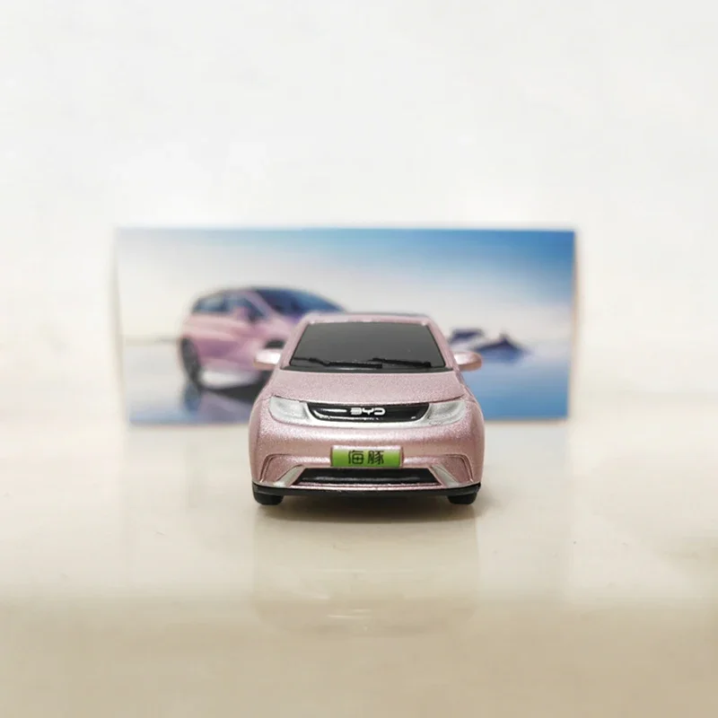 1:64 Scale BYD DOLPHIN EV Haitun BYD YUAN PLUS Vehicle Alloy Car Model Diecast Toy Collectible Ornament Souvenir Toys Cars