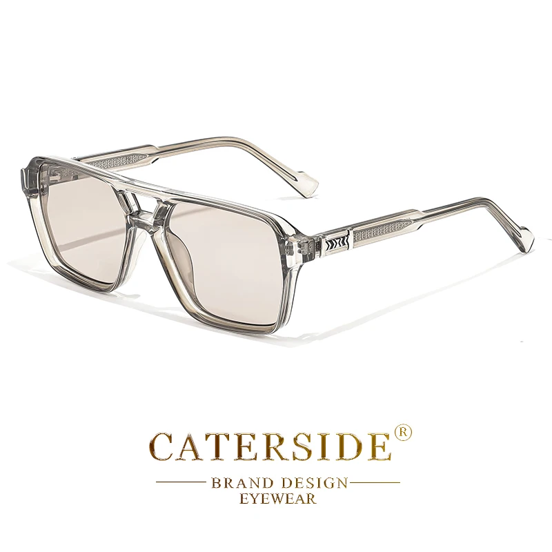 CATERSIDE Mode Punk Sonnenbrille Männer Quadratischen Rahmen Flache Top Doppel Brücke Hohe Qualität Sonnenbrille Frauen Party Festival Geschenke – Detail 15