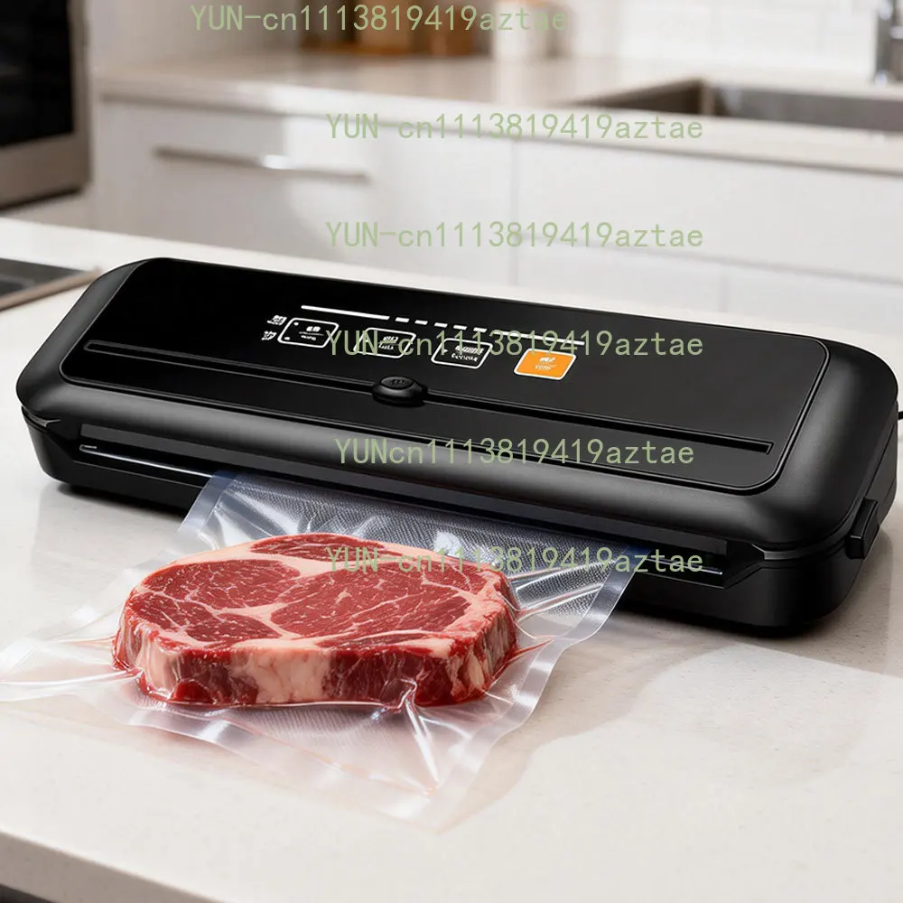 Kitchen Vacuum Sealer Machine For Dry Moist Food Built-In Cutter 10 Vacuum Bags For Household Cambodia Food Vacuum Packing