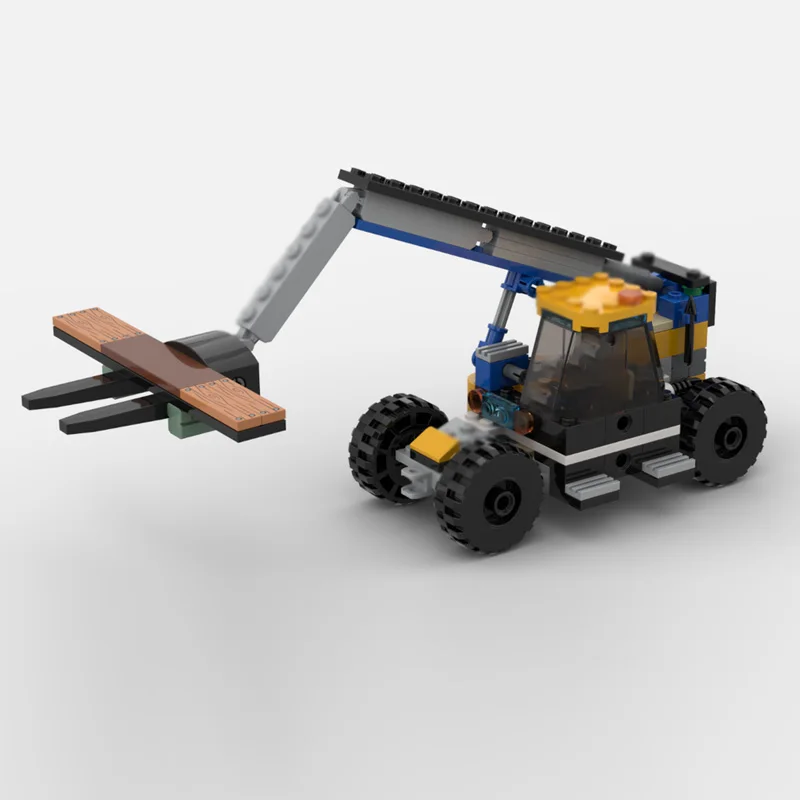 City Car Model MOC Building Bricks Construction Excavator Modular Technology Children Holiday Gifts Assemble Toys Suit