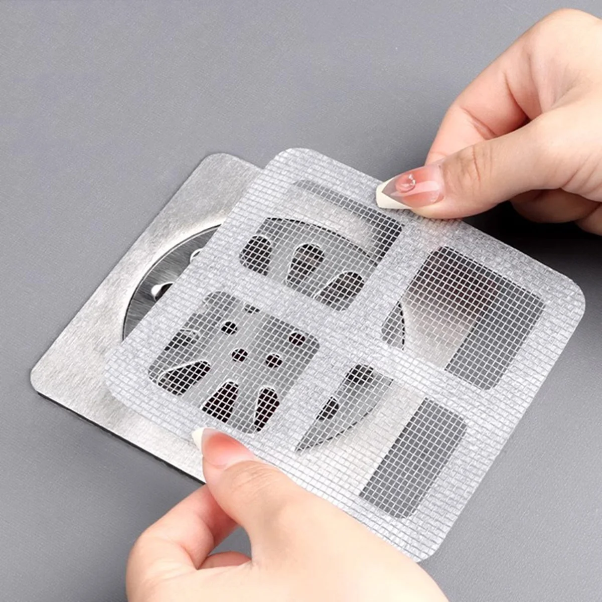 3Pcs/6Pcs/10Pcs Floor Drain Kitchen Anti Clogging Screen Bathroom Hair Filter Sticker Insect Proof Floor Dra