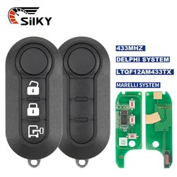 SilKY llave de Control remoto de coche PCF7946AT 433MHz para Fiat 500L MPV Ducato Citroen Jumper Peugeot Boxer RX2TRF198 Marelli BSI