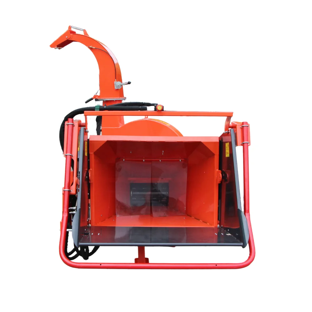 Forestry Machinery Pro Wood Log Shredder PTO Hydraulic Feeding Wood Chipper Branch Chopper for Tractor