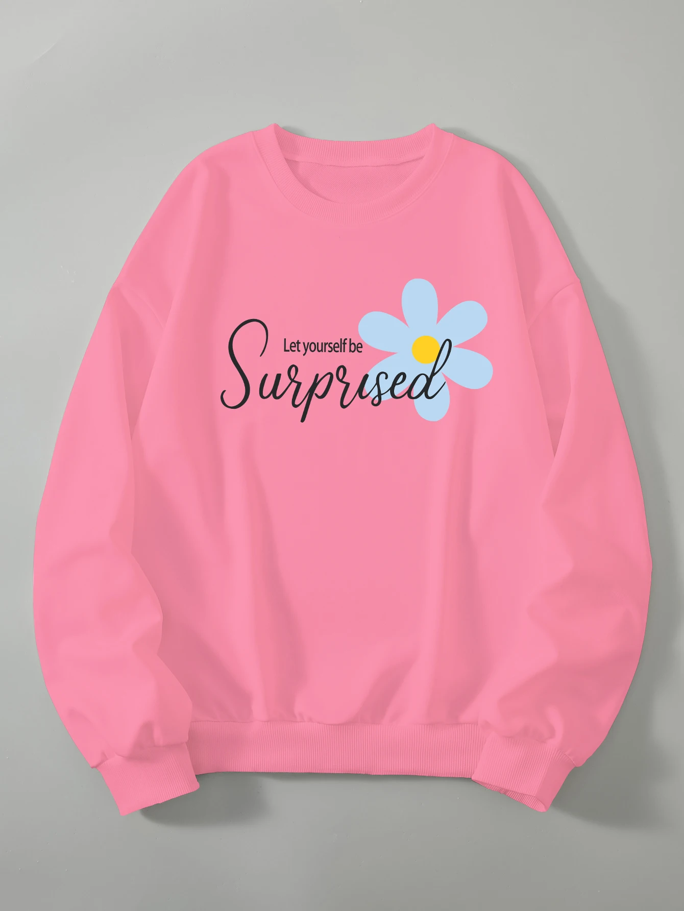 

New Fashionable and versatile comfortable and loose texture trendy all-season sweatshirt casual style letter print Comfortable