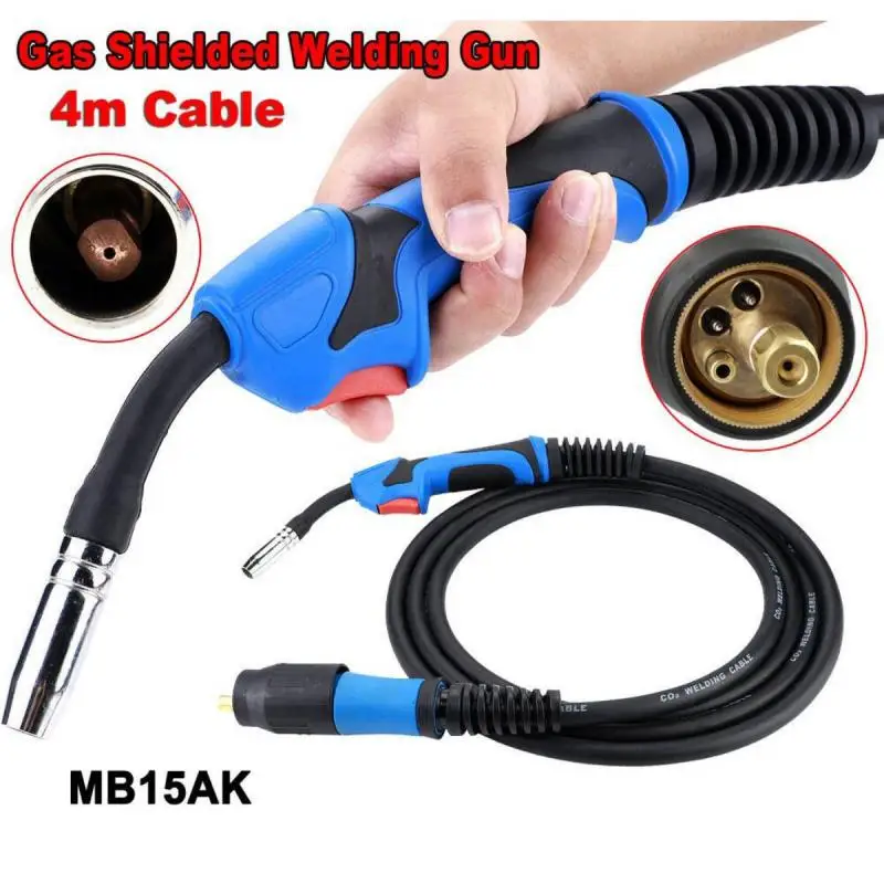 MB15MIG 3/4/5M Welding Gun Accessories 15AK Replacement Conversion Mig Gas Shielded Welding Gun CO2 Argon Arc Welding Tool Set