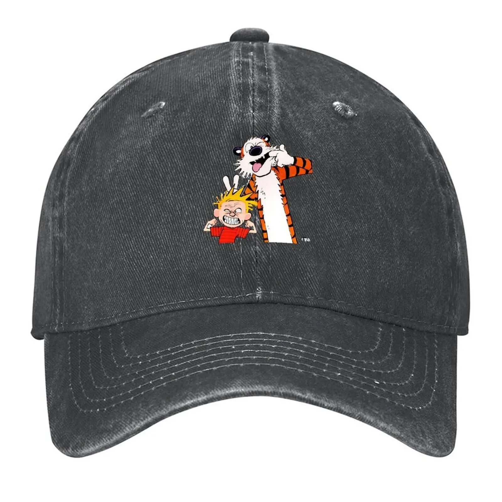 

Calvin and Hobbes Baseball Cap fishing hat Luxury Hat western Hat cute Golf Women Men's