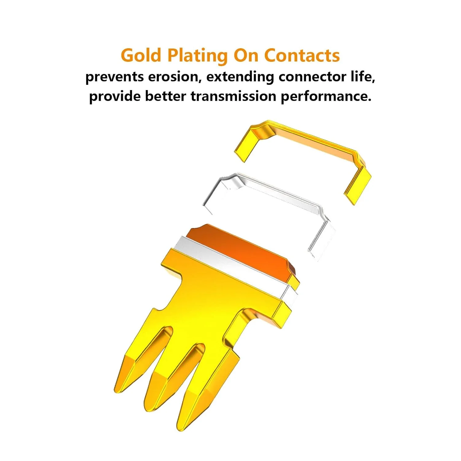 ZoeRax Telephone Modular Plug RJ11 4P4C/6P4C/6P6C Connector for Phone Line Cord Compatible with Both Solid/Stranded Wire