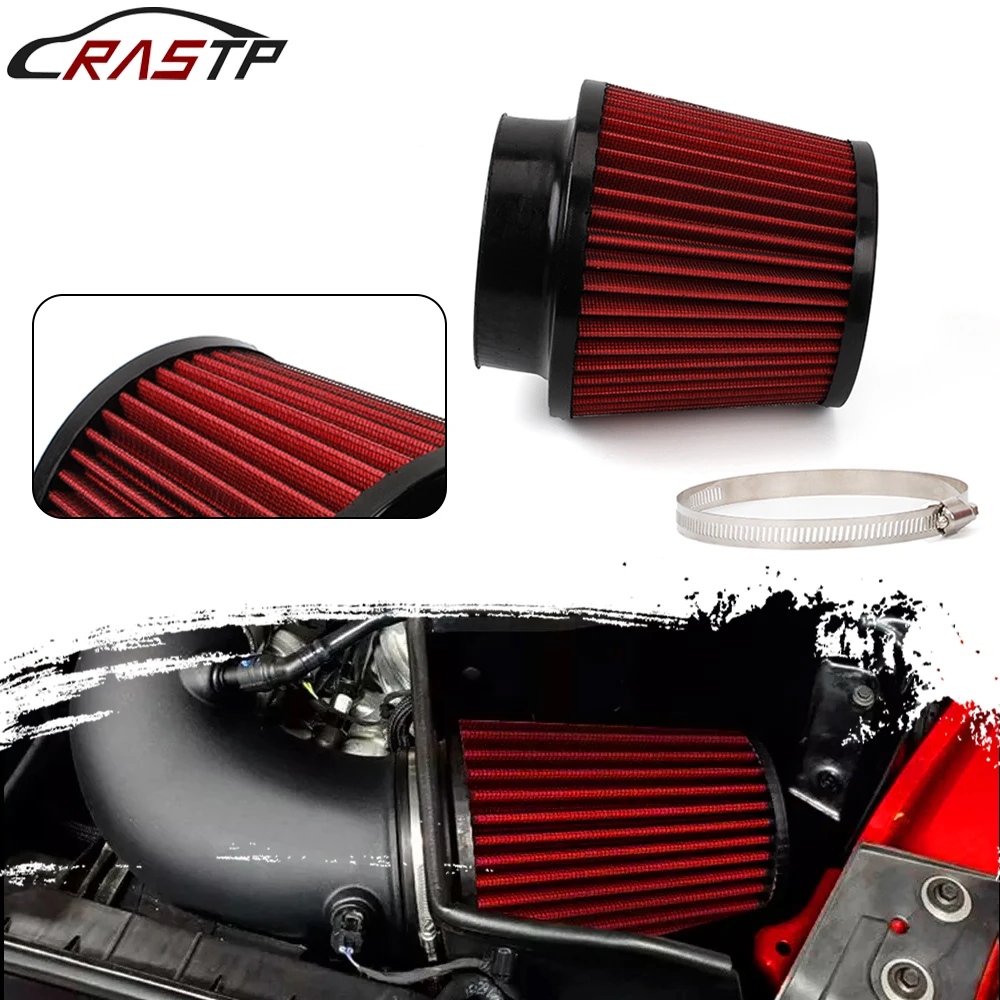 New 76MM 100MM Air Filter High Flow Inlet Car Cold Air Intake Air Filter Mushroom Head Air Cleaner Modified Scooter OFI069