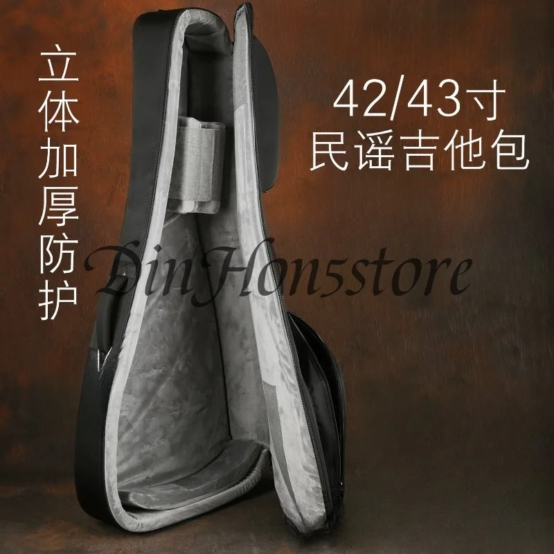 Super thick cotton waterproof shoulder shockproof 4243 inch acoustic guitar full hollow jazz guitar bag J200
