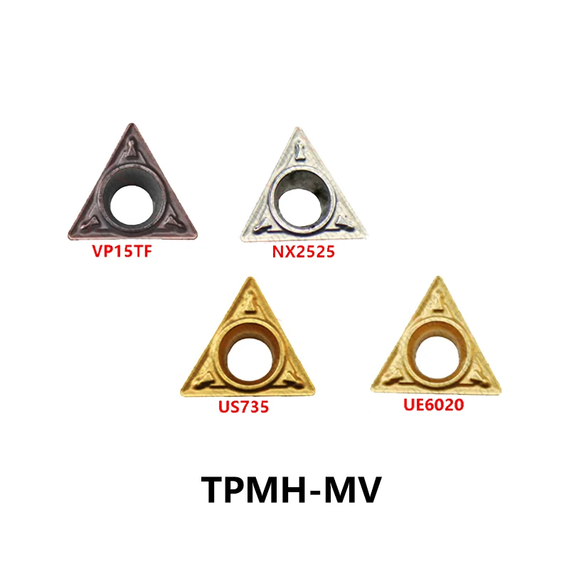 

100% оригинальные твердосплавные вставки TPMH 110304 ТПМХ 080202 -MV VP15TF TPMH 090208 -MV UE6020 TPMH 080204 -MV US735 TPMH 090204 -MV NX2525 ЧПУ