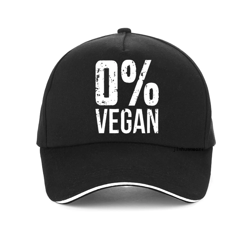 

Zero Percent Vegan Funny BBQ Carnivore Meat Eater hat fashion Men Printing Baseball Cap Adjustable Summer bonnet