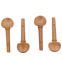 4pcs/set 4/4 Size Violin Fiddle Tuning Peg Set Wooden Replacement Violin Parts & Accessories