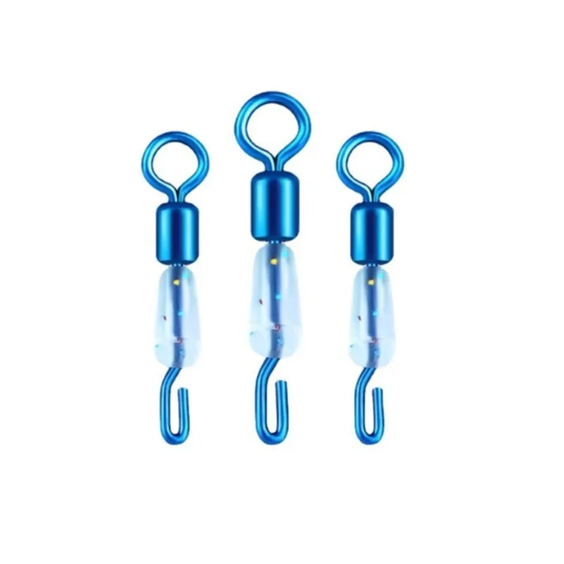 

20Pcs Quick Replacement Sub-Line Fishhook Connector Sub-Line Clip Opening Eight-Character Ring Connector Fishing Accessory