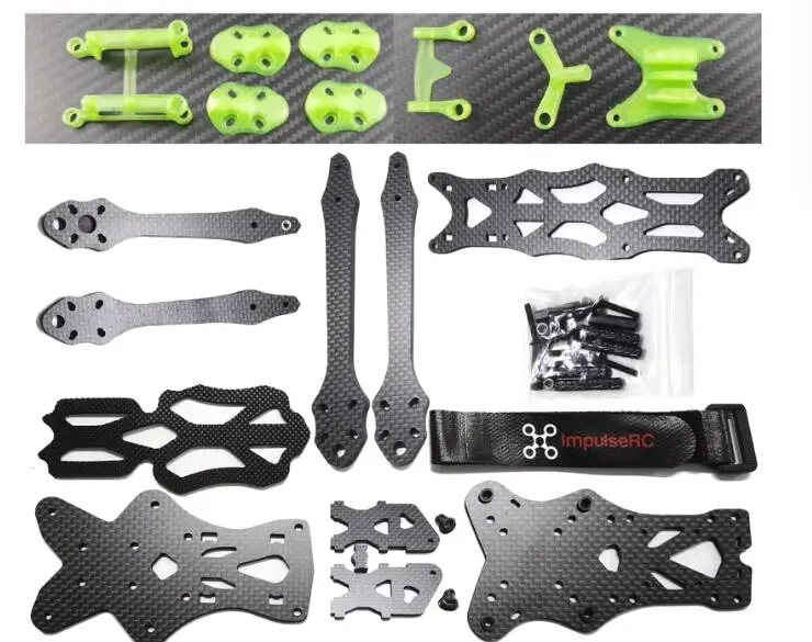 5 Inch APEX DC (O3 Edition) APEX5 Carbon Fiber FPV Car Frame for DJI O3 Air Unit Lightweight & Durable for Freestyle Flying