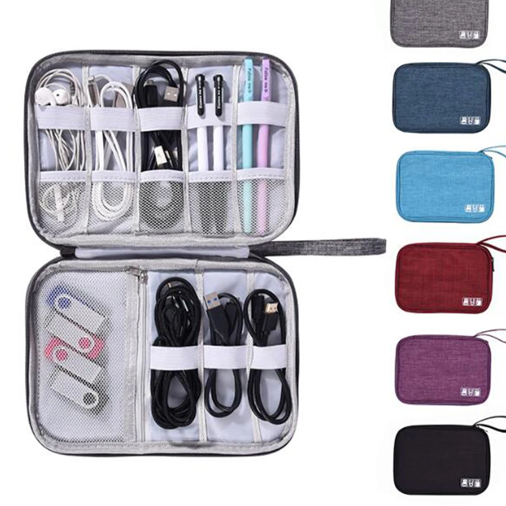 

Digital Tool Bag Durable Easy Clean Multi Pockets ganizer Cable Storage Portable Packing Bag For Travel Daily Use