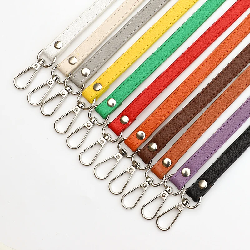 128Cm Adjustable Bag Strap Long Pu Leather 1.2Cm Wide Shoulder Strap For Bag Replacement Crossbody Bag Strap Bag Accessories