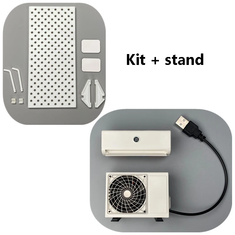 1 Artikel Kunststoff-Klimaanlage, die Außeneinheit für 1/14 Re-ment, Süßigkeitenspielzeug, verschiedene Szenendekorationen, Modell, Musteranzeige