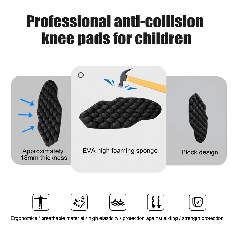 1Pcs Crashproof Knee Support Protective Honeycomb Sport Leg Knee Pads Gear Breathable Knee Brace For Kids Child Sports Football