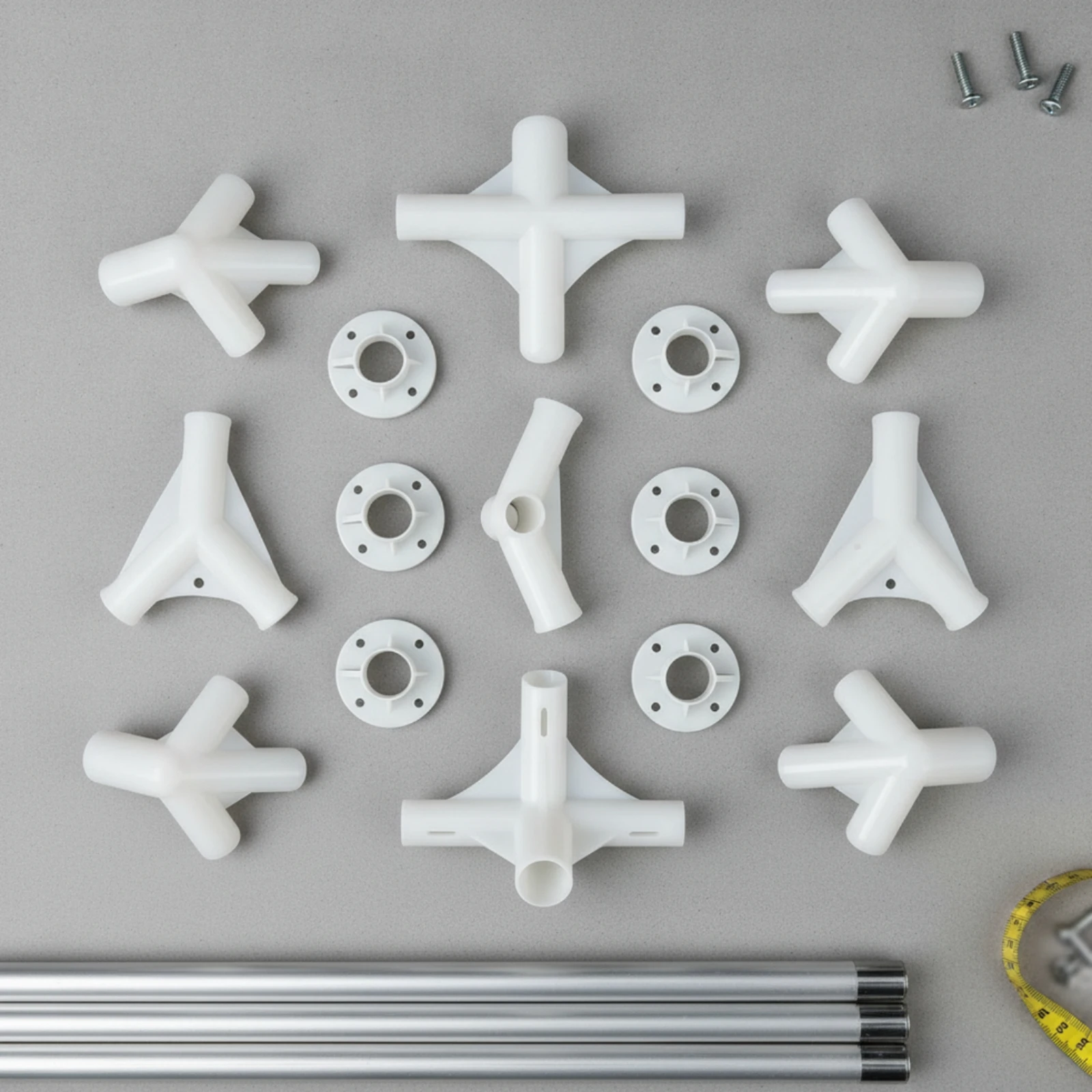 15-pieces-canopy-joints-with-mounting-bases-white-canopy-frame-connector-set-fixed-joint-connector-rigid