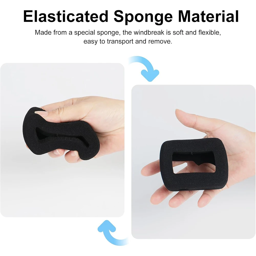 Для DJI Osmo Action 5 Pro 4 3, губка для снижения шума ветра, пенопластовый чехол для ветрозащитного слоя, ветрозащитный чехол для записи лобового стекла