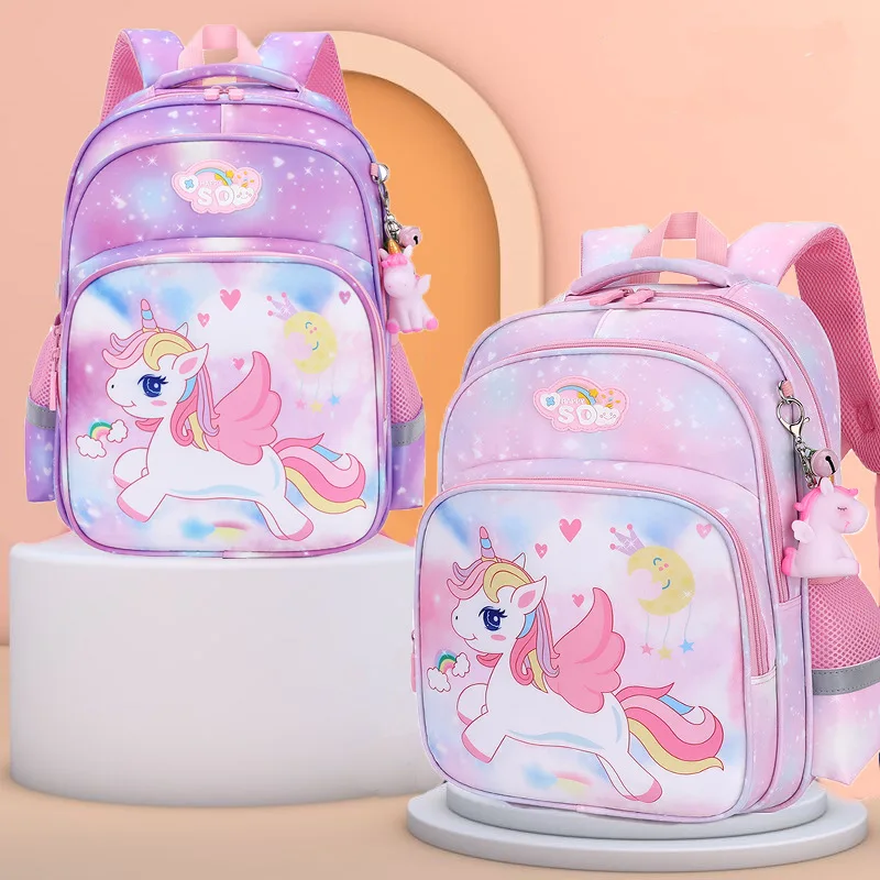 2025 Kleuterschool Boekentas Eenhoorn Rugzak Voor Meisjes Cartoon Roze Prinses Schooltassen Kinderen Boekentassen Mochila Infantil Escolar