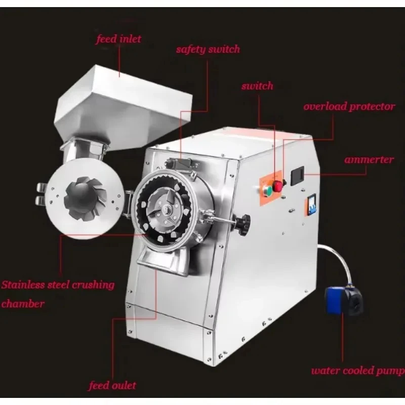 Automatic Stainls Steel Grinding hine Grain Mill Crusher Molinos Granos Spice Pulverize