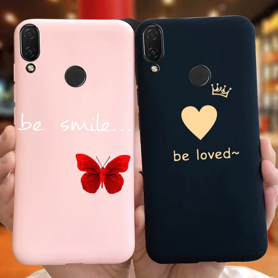 For Huawei Nova 3i Fashion Cool Pattern Phone Case For Huawei Nova3i INE-LX1 INE-LX2 Candy Color Soft Silicon TPU Back Cover