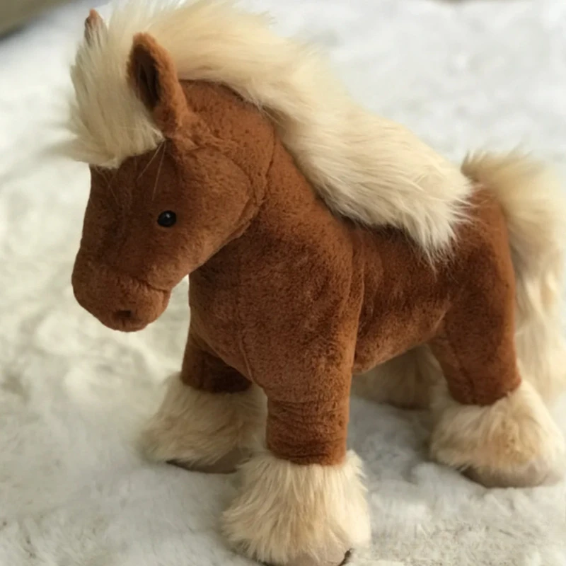 

New spot simulation Freya pony cute plush doll soothing companion toy for friends holiday gift jellycat with tags stuffed animal