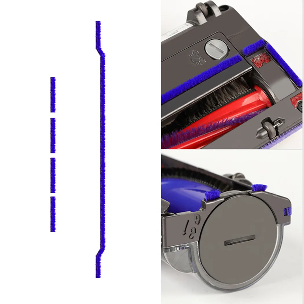 5 Pcs Soft Plush Strips For V6 Series Vacuum Cleaner Direct Drive Cleaner Head Cleaning Spare Parts Accessories