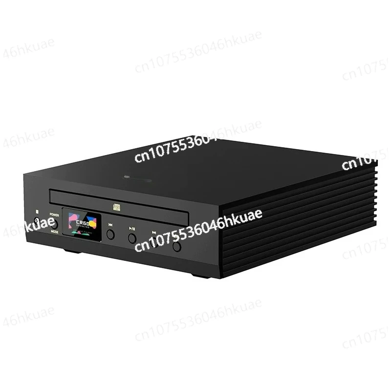 CR60 Desktop Turntable: Grab Rail-Integrated Design with High-Performance Fiber, Coaxial & USB-A Digital Output CD Player