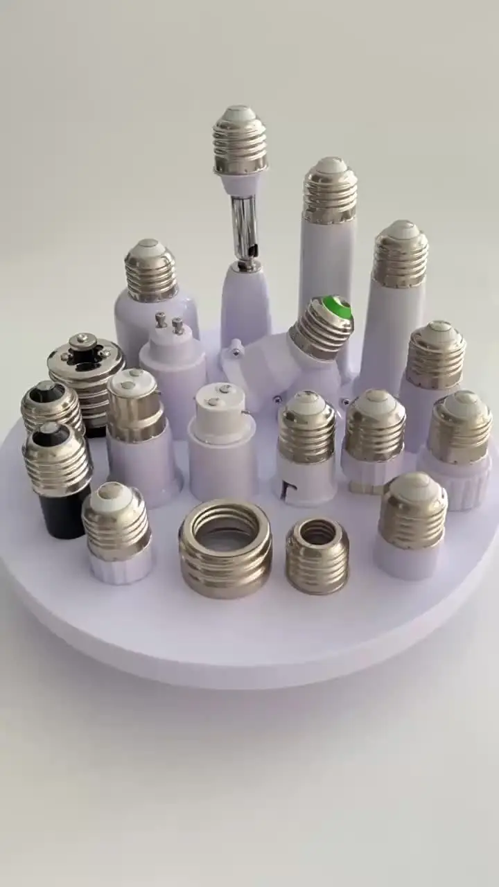 B22 to E27 Light Bulb Adaptor B22 To Edison Screw E27 Lamp Converter Holder Light Socket Adapter Lamp Holder Lighting Parts
