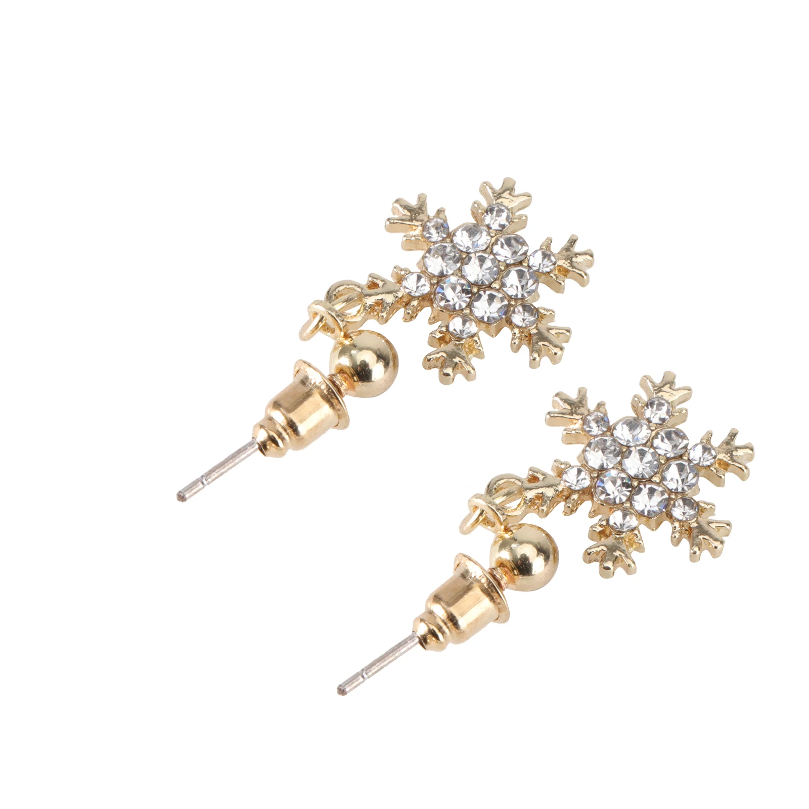 

Snowflake Tassel Earrings Christmas Dangle Stud Grace Teens Festive Ornaments Safe Alloy Material No Piercing Fun Design
