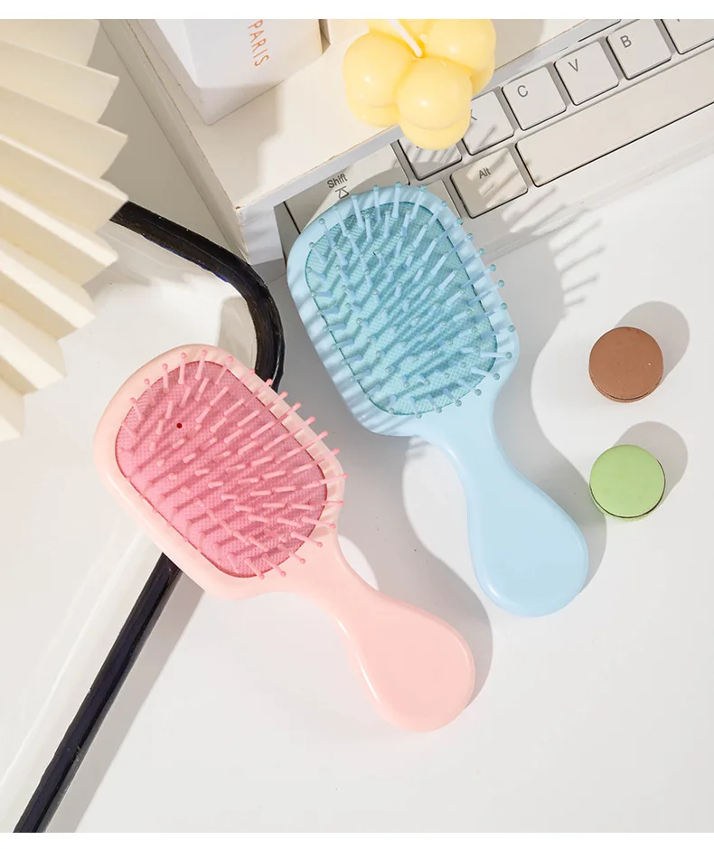 1pcs Mini Portable Massage Cute Cartoon Air Cushion Anti Screw Hair Brush Comb Hair Styling Tool Special for Real Hair Wigs